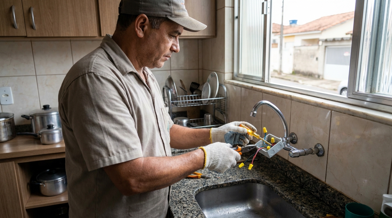 Adequação de Ponto Elétrico em Atibaia‑SP