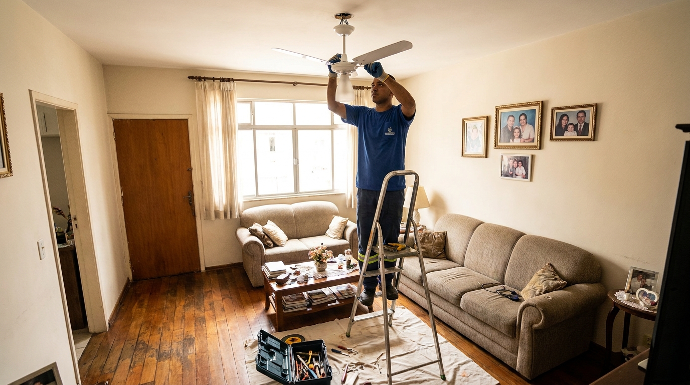 Substituição de Ventilador em Atibaia‑SP